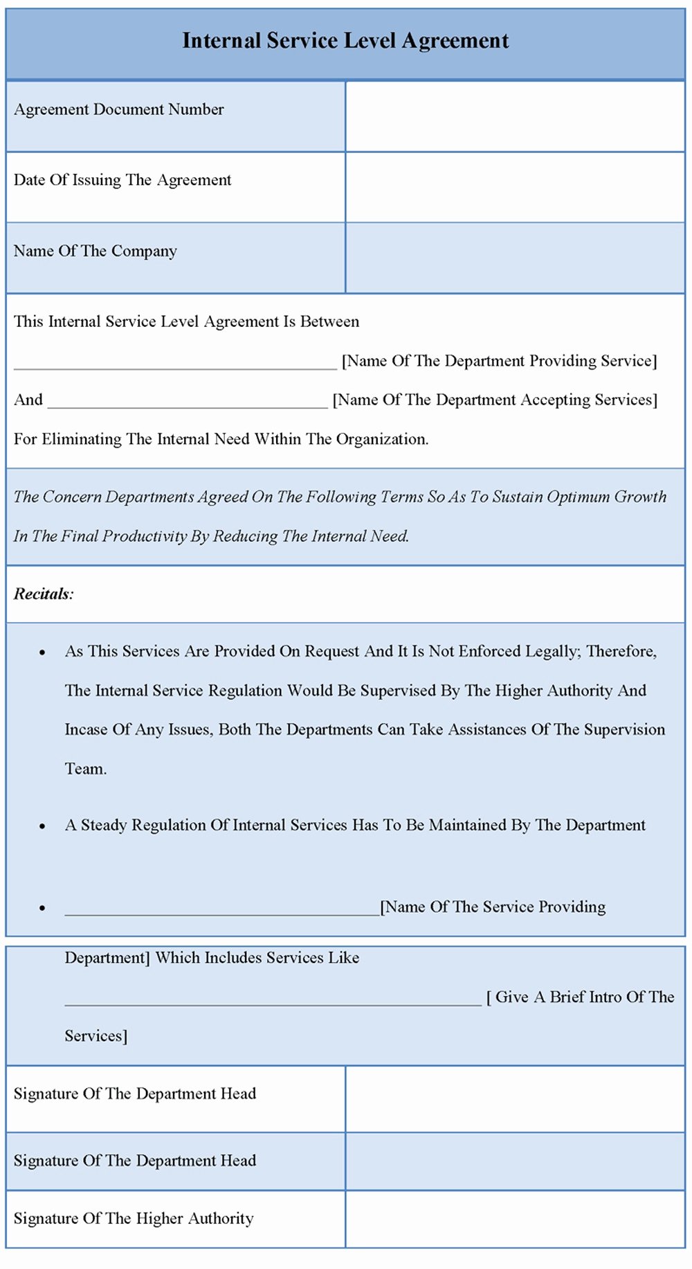 Internal Service Level Agreement Template Best Of 41 Clean Service Level Agreement Sample Io U