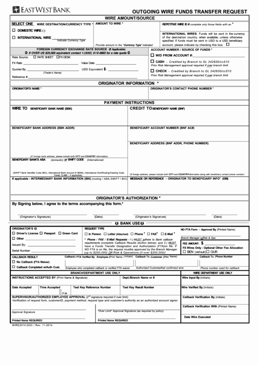 International Wire Transfer form Template Luxury Fillable Funds Transfer Request Printable Pdf