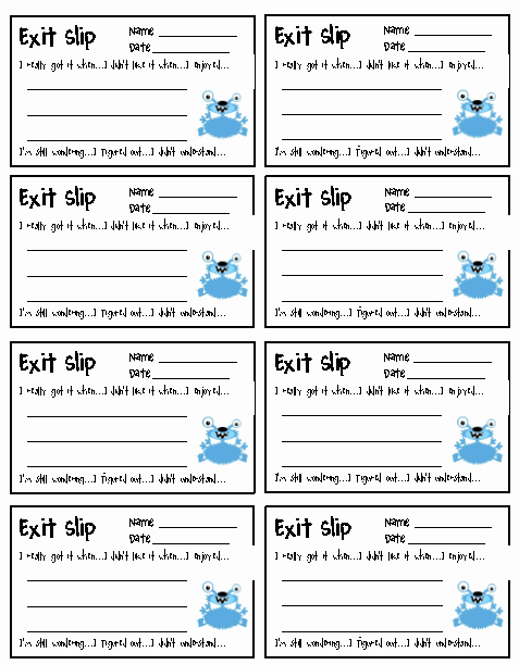 Interoffice Routing Slip Template Lovely Printable Exit Slips for Classroom Music Search Engine