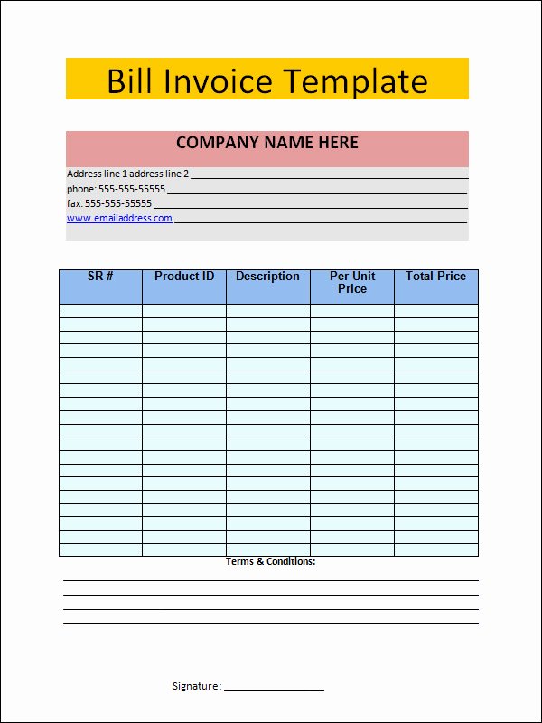 Invoice Template Word 2010 Awesome 15 Free Invoice Template Word