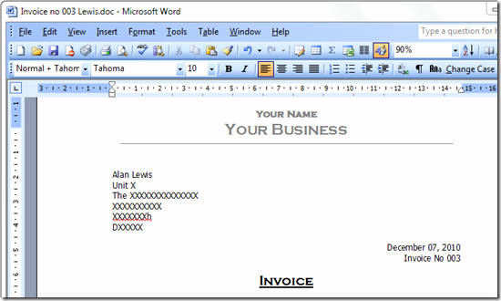Invoice Template Word 2010 Best Of Invoice Template Microsoft Word 2010 Here S What Industry