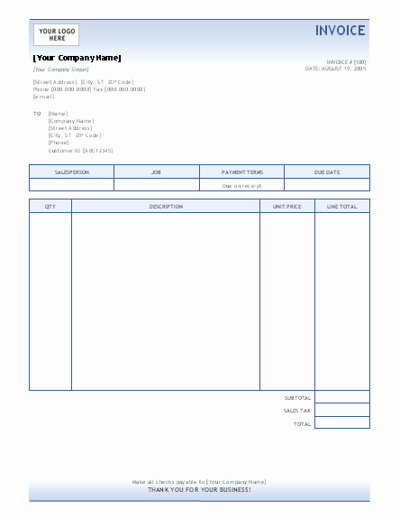 Invoice Template Word 2010 Elegant Invoice Template Invoices