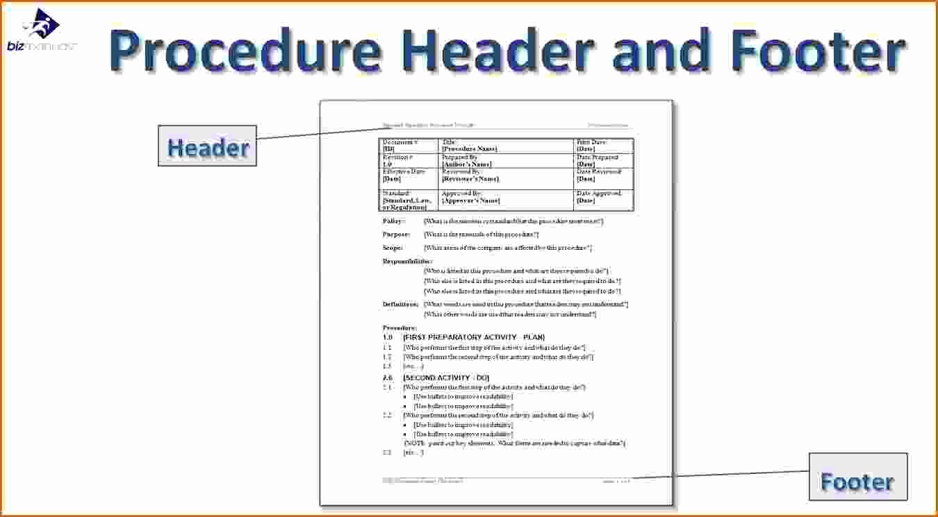 Iso Process Template Fresh 14 Standard Operating Procedures Templates