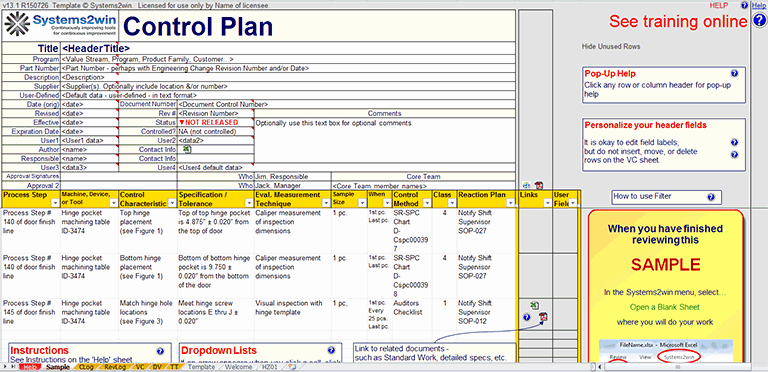 Iso Work Instruction Template Awesome Quality Control Plan Template