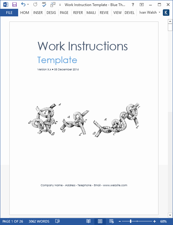 Iso Work Instruction Template Elegant What is A Work Instruction