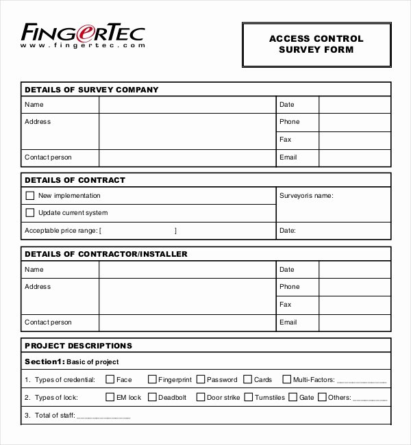 It Infrastructure Site Survey Template Luxury Survey Sample Template Idealstalist