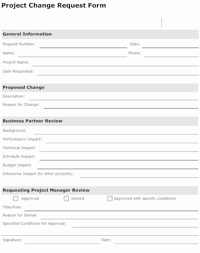 It Project Request form Template Beautiful Best S Of It Project Request form Template Project