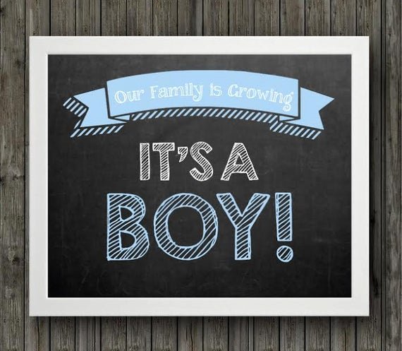 It&amp;#039;s A Boy Announcement Template New It S A Boy Pregnancy Announcement It S A Boy Sign