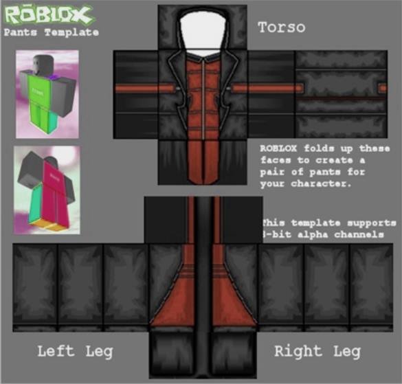 Jacket Template Roblox Beautiful Black and Red Army Roblox Uniform Template to Pin