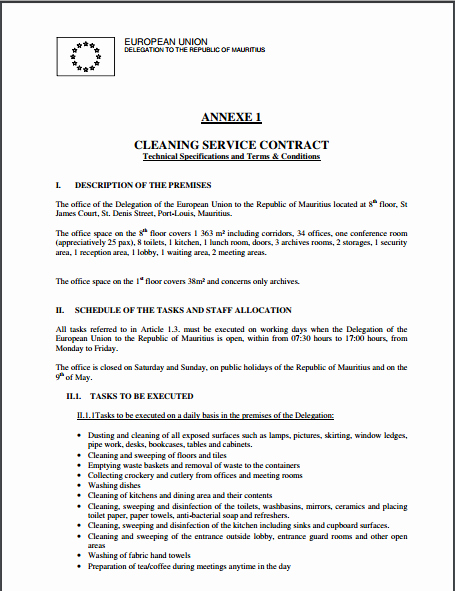 Janitorial Contract Template Beautiful Cleaning Contract Template