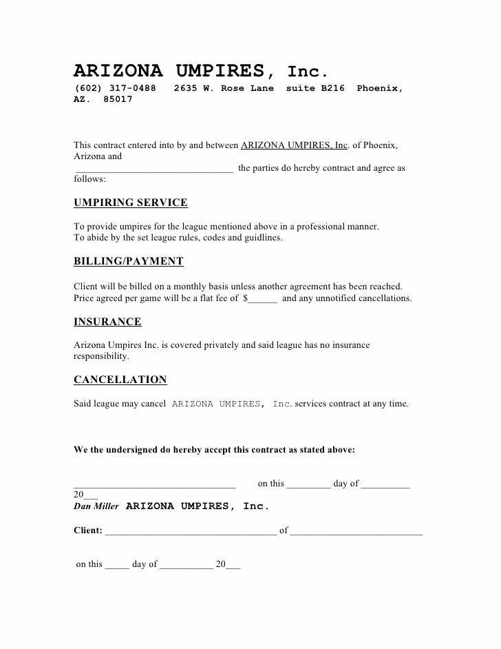 Janitorial Contract Template Best Of Free Printable Cleaning Contract Template form Generic