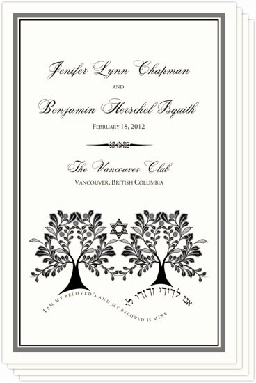 Jewish Wedding Program Template Beautiful Wedding Programs and Program Wording Templates by Culture