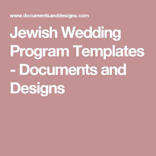 Jewish Wedding Program Template Lovely 1000 Ideas About Wedding Program Templates On Pinterest