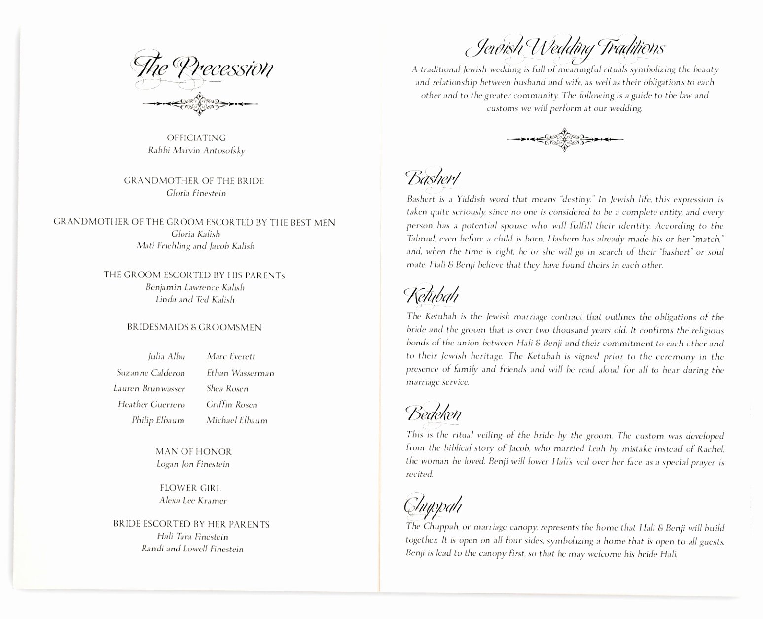 Jewish Wedding Program Template Lovely 12 Jewish Wedding Ceremony Program Template Ziyqu