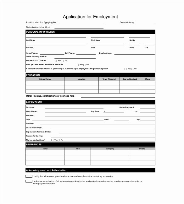 Job Application Sample Pdf Inspirational Application Templates – 20 Free Word Excel Pdf