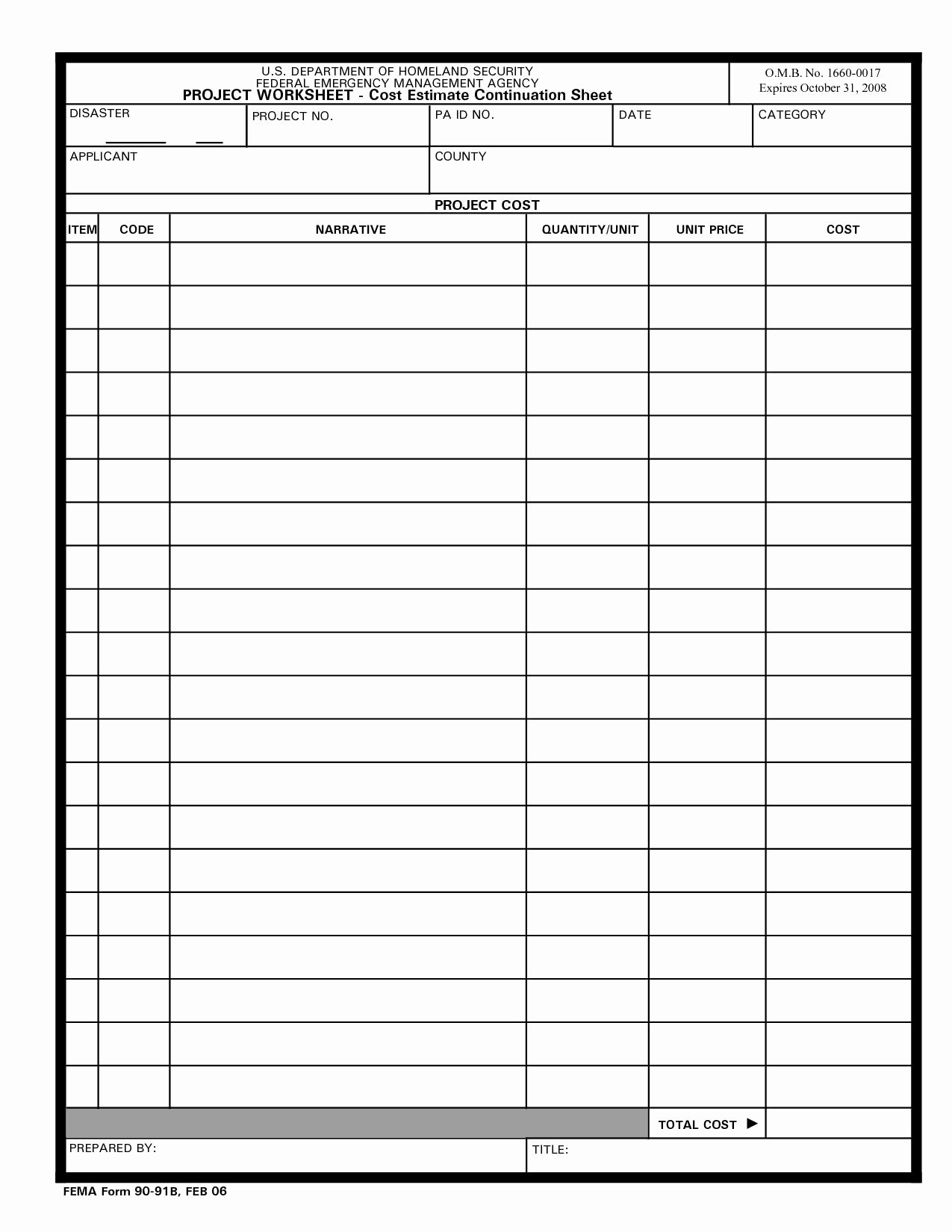 Job Cost Sheet Template Inspirational Job Cost Spreadsheet Construction Google Search