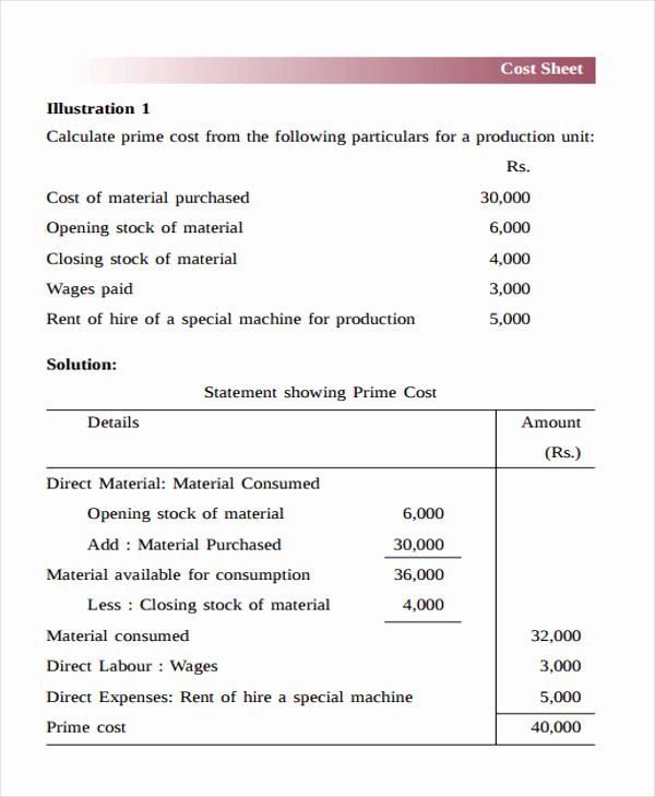 Job Cost Sheet Template New 28 Sheet Templates In Pdf