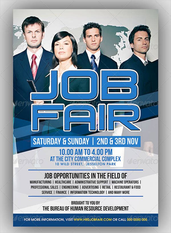 Job Flyer Template Word Best Of 10 Job Fair Flyer Samples Psd Word Ai Indesign