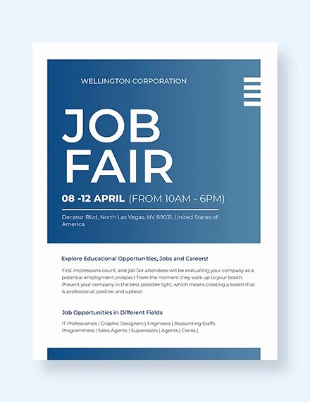 Job Flyer Template Word Best Of 16 Job Fair Flyers Word Psd Ai Indesign