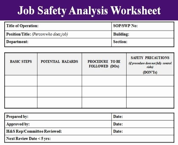 Job Hazard Analysis Template Excel Awesome Job Hazard Analysis Template Beepmunk