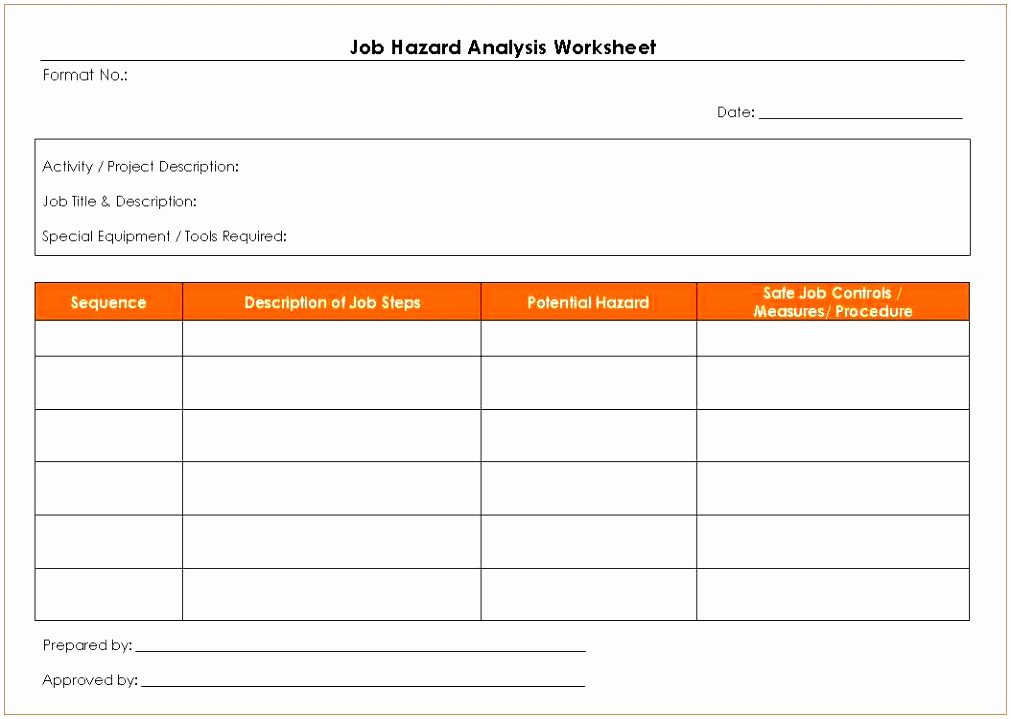 Job Hazard Analysis Template Excel Fresh 12 Hazard Identification form Template Eouie