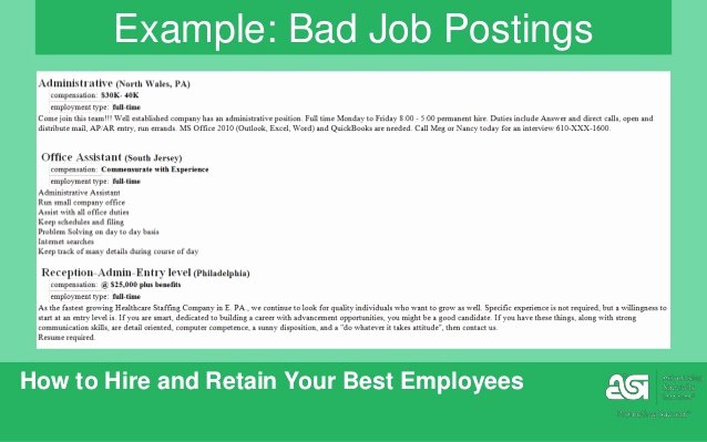 Job Posting Examples Inspirational How to Hire and Recruit Your Best Employees