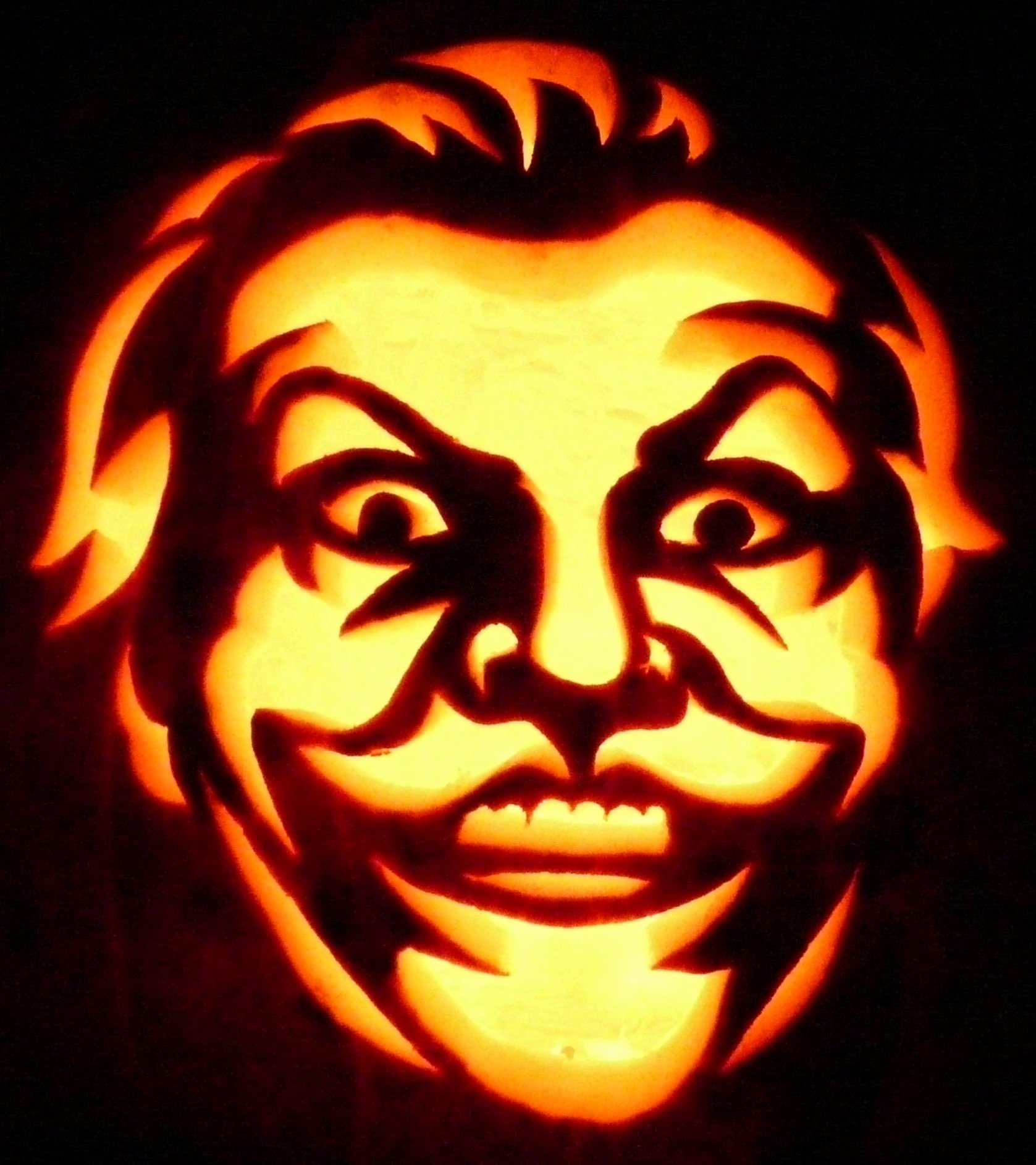 Joker Pumpkin Stencils Elegant Carved Pumpkin Jack Nicholson Joker