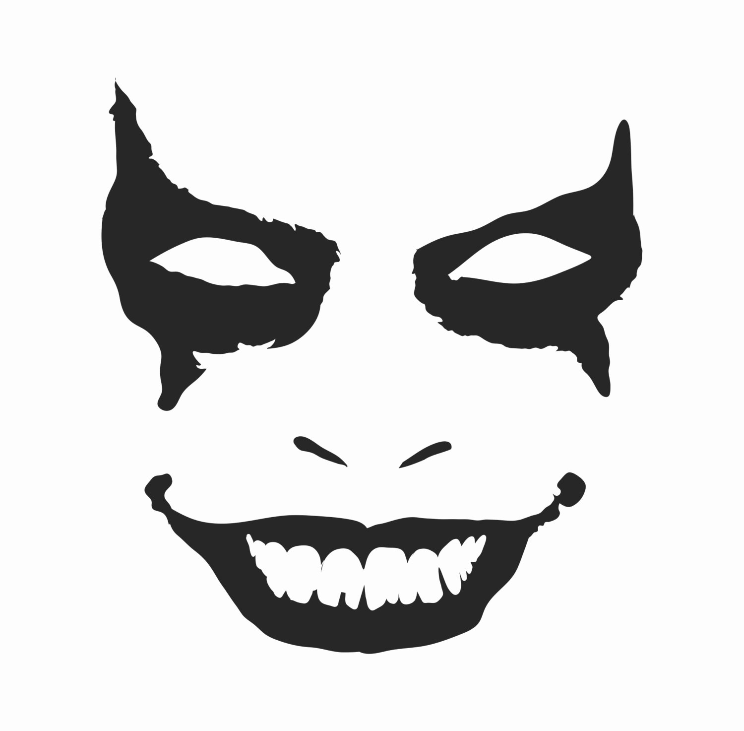 Joker Pumpkin Stencils Inspirational Joker Face Bumper Sticker Vinyl Decal Macbook Pro Air Sticker