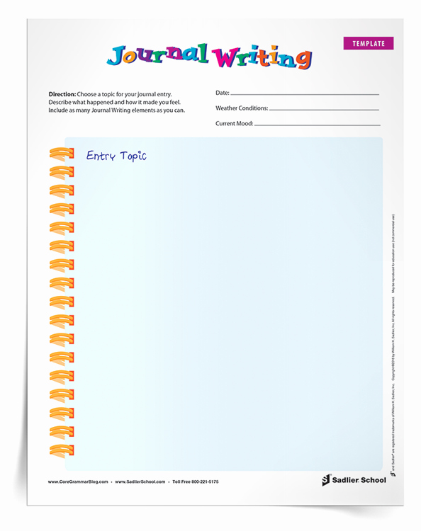 Journal Writing Template Beautiful the Power Of Journal Writing In the Classroom