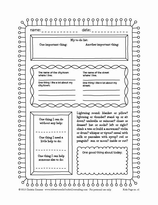 Journal Writing Template Lovely Adventures In Guided Journaling Printable Journal Pages