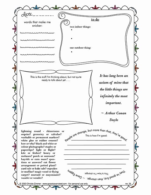 Journal Writing Template Lovely Journaling Pages Homeschool Pinterest