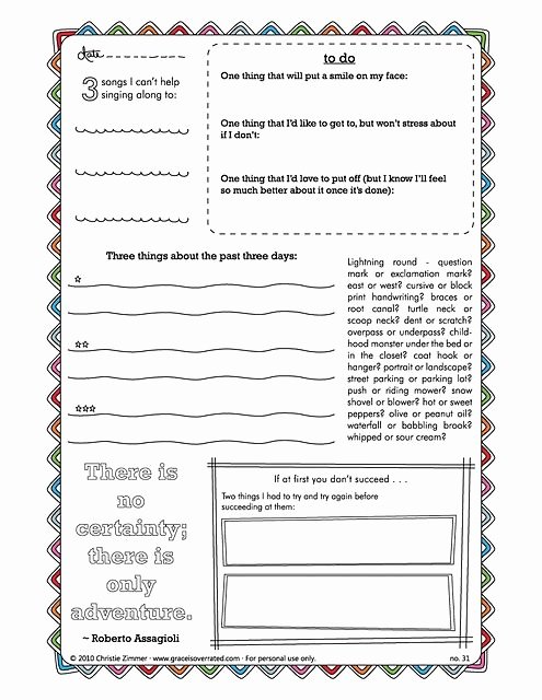 Journal Writing Template New Creative Journal Pages Prompts Really Fun