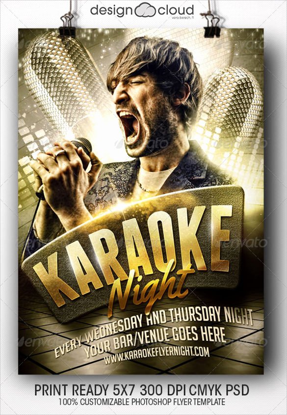 Karaoke Night Flyer Best Of 19 Karaoke Night Flyer Templates