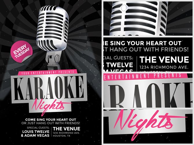 Karaoke Night Flyer Lovely Karaoke Nights Flyer Template 2 Flyerheroes