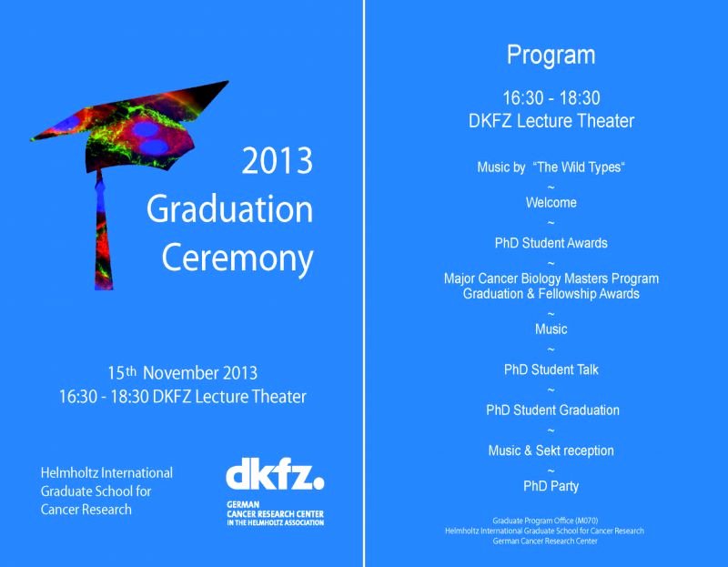 Kindergarten Graduation Program Template Free Elegant Deutsches Krebsforschungszentrum