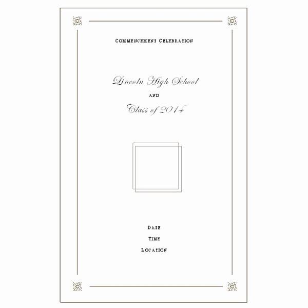 Kindergarten Graduation Program Template Free Elegant Want to Make Your Own Graduation Program Templates Make