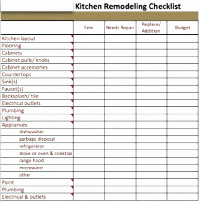 Kitchen Remodel Checklist Excel Inspirational Bathroom Remodel Checklist Home Design and Ideas