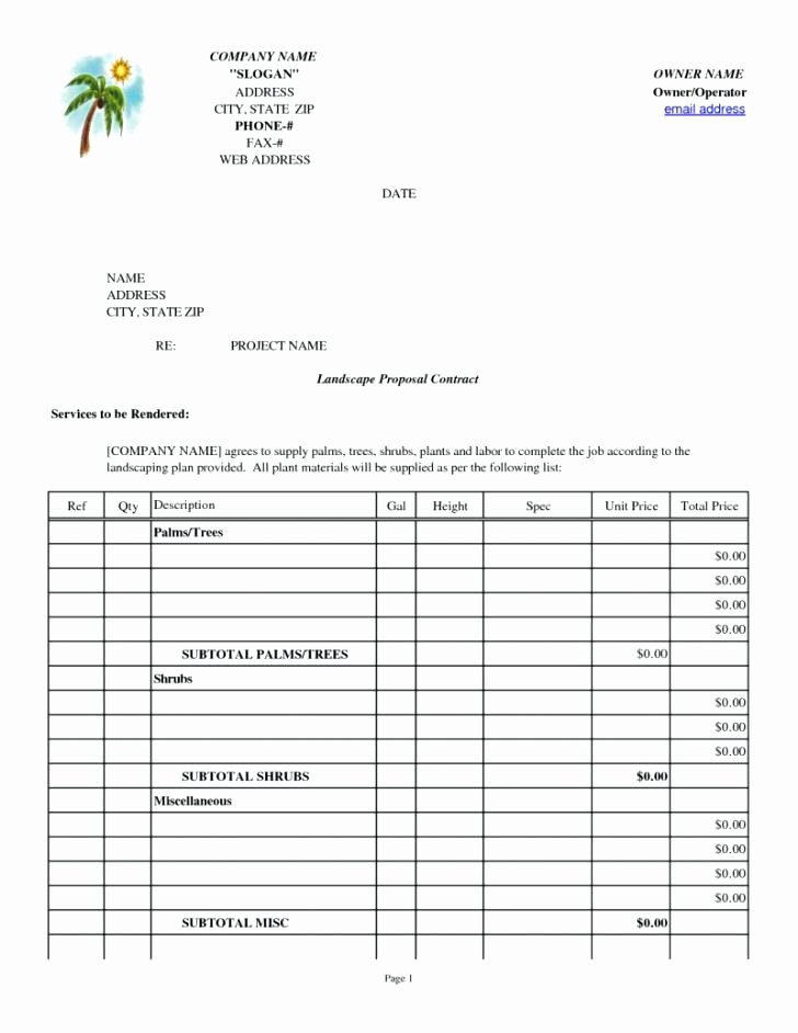 Landscaping Estimate Sample Beautiful 11 12 Landscape Estimates Template