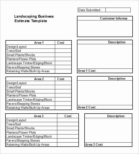 Landscaping Estimate Sample Beautiful 6 Landscaping Estimate Templates – Free Word Excel &amp; Pdf