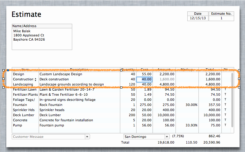 Landscaping Estimate Sample Fresh 10 Job Estimate Templates Excel Pdf formats