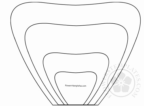 Large Flower Petal Template Fresh Flower Petal