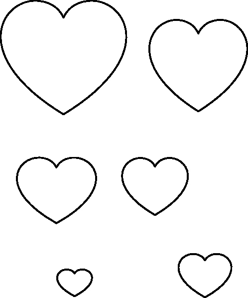 Large Heart Stencil Printable Awesome Heart Stencil Clip Art at Clker Vector Clip Art