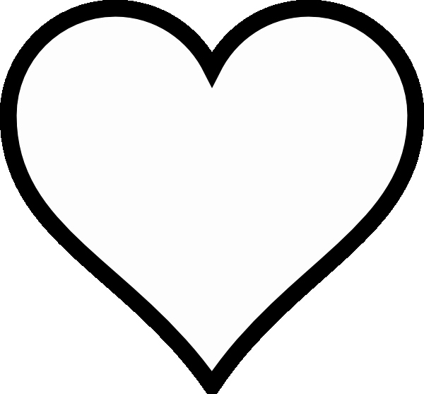 Large Heart Stencil Printable Awesome Plain Heart Clip Art at Clker Vector Clip Art Online