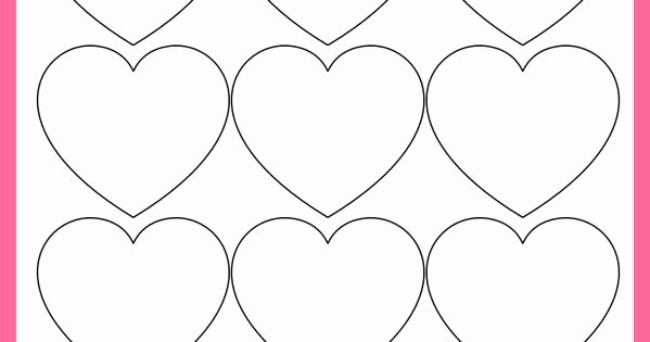 Large Heart Stencil Printable Beautiful Free Printable Heart Templates – Medium &amp; Small