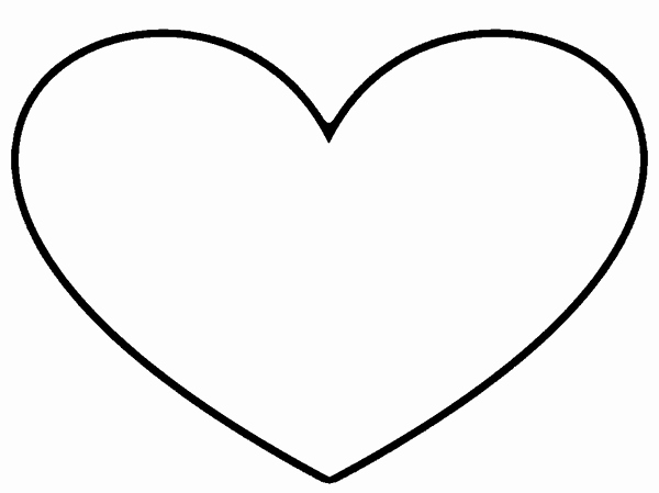 Large Heart Stencil Printable Best Of Heart Outline Stencil