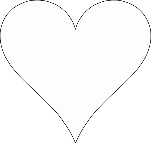 Large Heart Stencil Printable Elegant 6 Free Printable Heart Templates