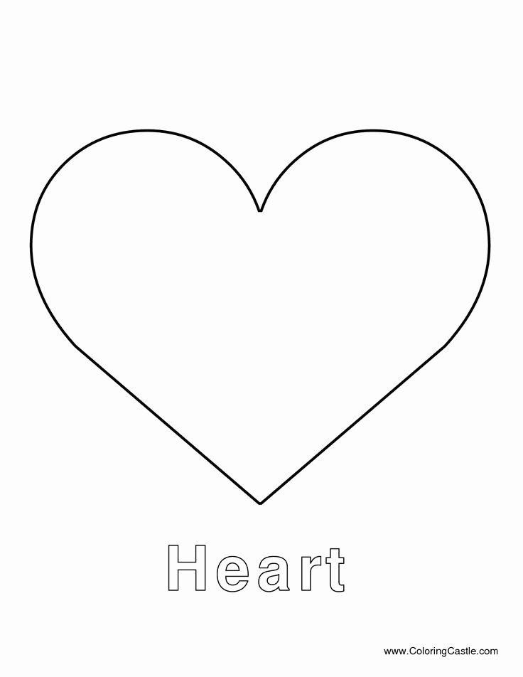 Large Heart Stencil Printable Elegant Heart Template Heart Template