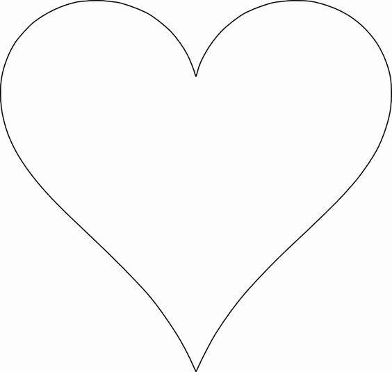 Large Heart Stencil Printable Fresh 5 Free Heart Shaped Printable Templates for Your Craft