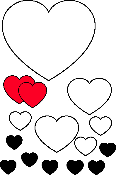 Large Heart Stencil Printable Fresh Heart Stencil Clip Art at Clker Vector Clip Art