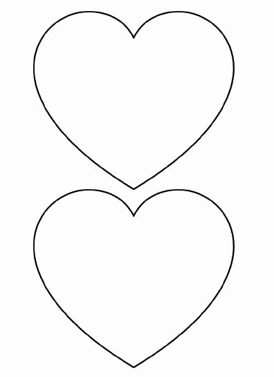 Large Heart Stencil Printable Lovely 25 Best Ideas About Heart Template On Pinterest